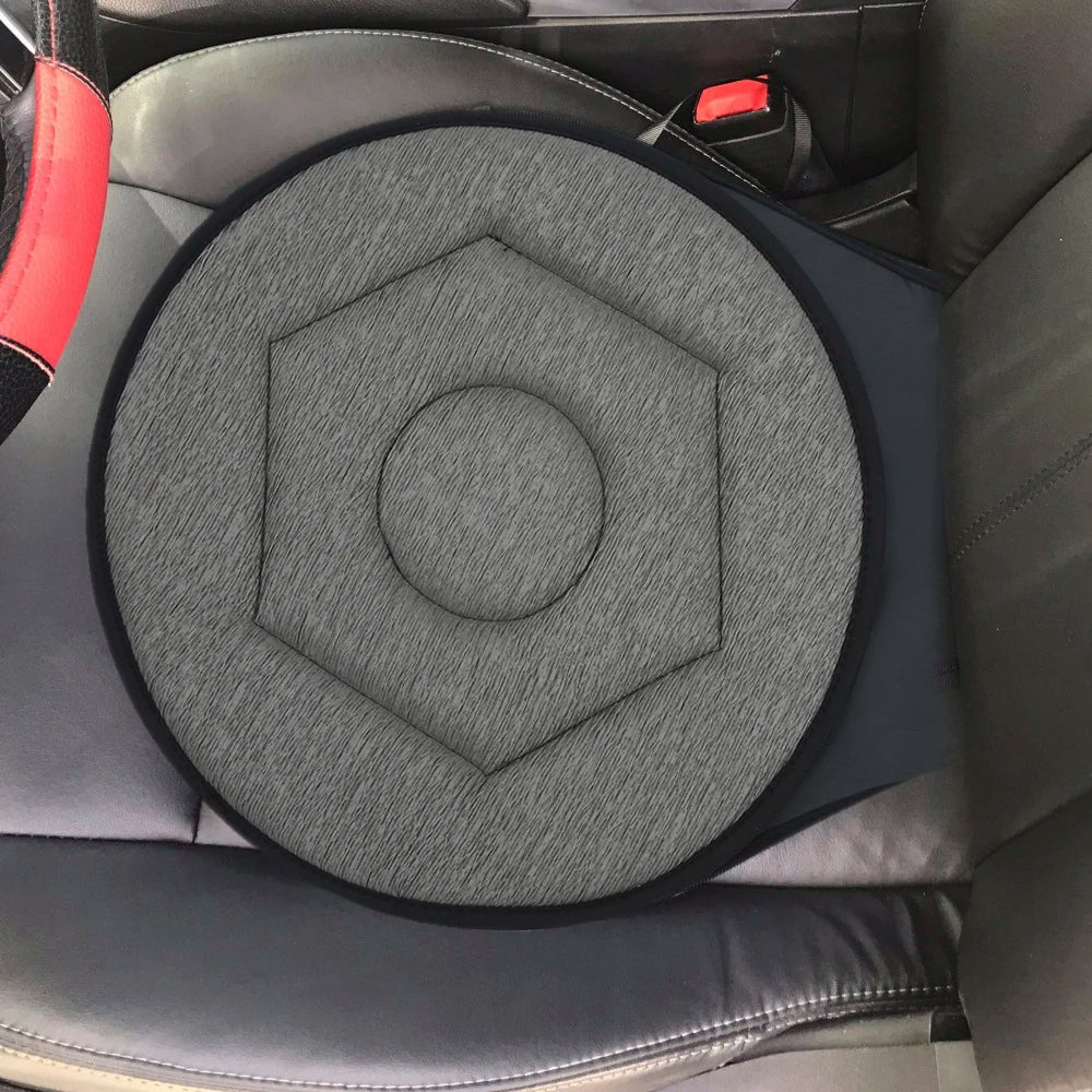 Rotating Anti-Slip Car Seat Cushion - Universal Breathable Mobility Aid for Vehicle Seats